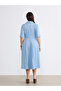 Two Mt Shop Quality Plus Size Striped Belted Shirt Dress - 4