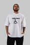 Leg Day Oversize Front Printed White T-Shirt 100% Cotton Streetwear Premium Comfortable Fit - 6