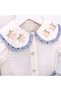 Baby Girl Skirt and Shirt Set with Tulip Flowers Embroidered - 3