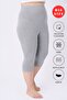 Women's 5-Pack Gray Plus Size Underwear Capri Tights (with Mesh) - 90% Cotton - 3