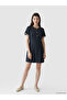 Sparkling Choices from Shining Store Zero Roba Collar Checkered Embroidered Detailed Mini Jean Dress - 2