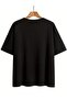 Women's Funny'Please Use' Printed Design T-Shirt Oversize Loose Fit - 5