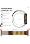 Modified Hybrid Leather Nylon Strap Compatible with Apple Watch Ultra 3/2/1, Series 11/10/9/8, Breathable Lightweight Sport Band with Metal Hook - 4