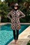 Sports Lycra Full Covered Hijab Swimsuit 6032 Black15 - 5