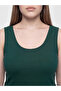 Petrol Plus Size U-Neck Women's Undershirt - 3