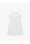 Halter Neck Bow Detail Floral Embroidered Sleeveless Mini Dress - 5