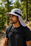 Gray Legionary Hat with Neck Protection Adjustable Summer Sun Hat Outdoor Model - 2