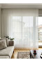 Premium 1 to 3 Dense Pleated Bamboo Tulle Curtain Soft Linen Look No Ironing Required