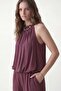 Burgundy 100% Lyocell Blouse and Pants Set - 4