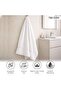 Ultra Luxe 780 Gsm Turkish Cotton Bath Towel 70x140 Cm-white - 5