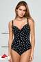 Lampa Puan Patterned Supported Swimsuit Black