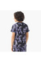 Crew Neck Short Sleeves T-shirt with Basketball Print - 3