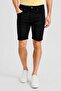 Men Washed Denim Shorts, Black