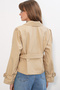 Women's Belted Short Trench Coat 5970 - K. Beige - 7