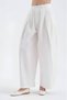Women's 100% Cotton Balloon Fit Design Trousers with Pleated Detail on the Front