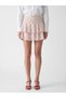Patterned Ruffled Mini Skort - 2