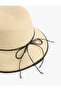 Bucket Straw Hat with Bead Detail - 4