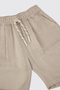 Boy Beige Muslin Shorts - 3