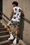 100% Cotton Oversize Men's Shorts Set with Floral Pattern, Premium Summer Comfortable Fit - 5