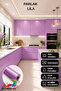Shiny Lilac Adhesive Kitchen -Cupboard and Furniture Covering Foil