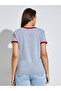 Grey Contrast Trim Regular Fit T-Shirt - 5
