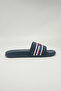 Leon Men's Slip-On Comfortable Casual Everyday Slide Sandals - Navy - 2