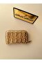 Women's Gold Star Embroidered Quilted Zipper Wallet Card Holder - 5