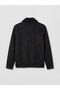 Southblue Black Standard Fit Fur Collar Men's Suede Coat - 6