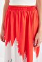 Women's Patterned Viscose Red Skirt - 7