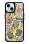 iPhone 15 Amalfi Sardines Design Glossy Phone Case