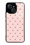 Tecno Spark 40C Cream Coquette Pattern Design Glossy Phone Case