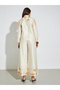 Cream Printed Shirt and Wide Leg Pants Set - 6