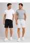 Men's Shorts, Black Shorts, Gray Shorts, 2 Thread Count, Plus Size, Sports Shorts, Oversize, Lace-Up, Casual Shorts