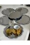 6 Pcs Stainless Steel Round Wavy Model Serving and Presentation Tray - 2