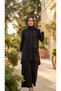 2305_Women's Crew Neck Long Sleeve Single Jersey Tunic 100% Cotton - 4