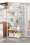 5 Tier Storage Shelves, Stable Kitchen Shelf Organizer, Storage Rack with Armrests - 4