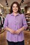 Plus Size Women's Cesi̇ka Stone-Embellished Shirt