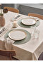 Green Woven Patterned Round American Placemat