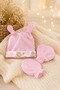 100% Cotton Baby Girl Jumpsuit with Booties, Beanie and Gloves - 4