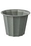 BUSKVERK Plant pot, in/outdoor grey, 9 cm