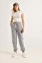 Embroidered 3-Thread Embroidered Tracksuit Gray Women's - 2