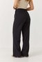 Women's Cross-Zipper Button Detailed Comfortable Fabric Trousers Black - 5