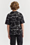 Boy's Patterned Basic T-Shirt - 8