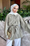 Çağla Wide Sleeve Belted Shirt - 4