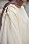 Women's Side Buckle Brooch Detail Suit Cream - 8