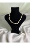 Natural Sea Shell Beaded Gold Color Women's Necklace