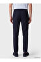 Southblue Navy Blue Regular Fit Linen Look Men's Trousers - 4