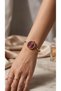 Pinterest Women's Steel Watch Gold Color & Burgundy Dial Special Design Vintage |   Old Money Luxury Elegant Stylish Women's Wristwatch 2026 - 3