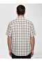 Nevavm Standard Fit Plaid Poplin Men's Shirt with Difference - 4