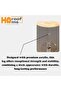 Elegant Circular Acrylic Serving Table with warm marbled beige - Compact and Versatile Design (35x35x53 cm), ET017 - 3